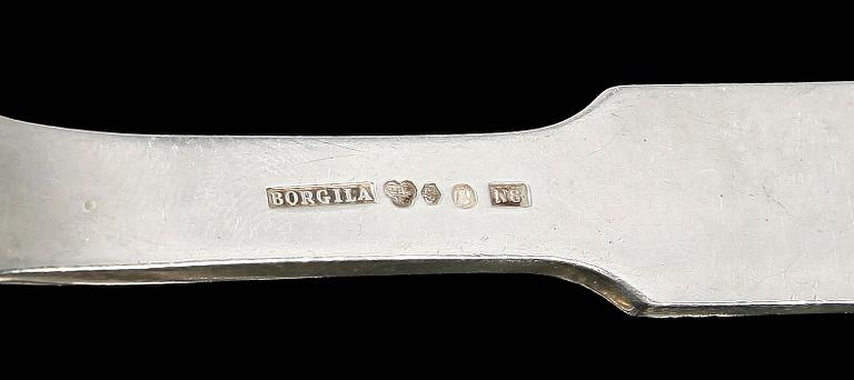 PARTI SILVERBESTICK, 7 delar ca 500 g. Bla Borgila Stockholm 1939.