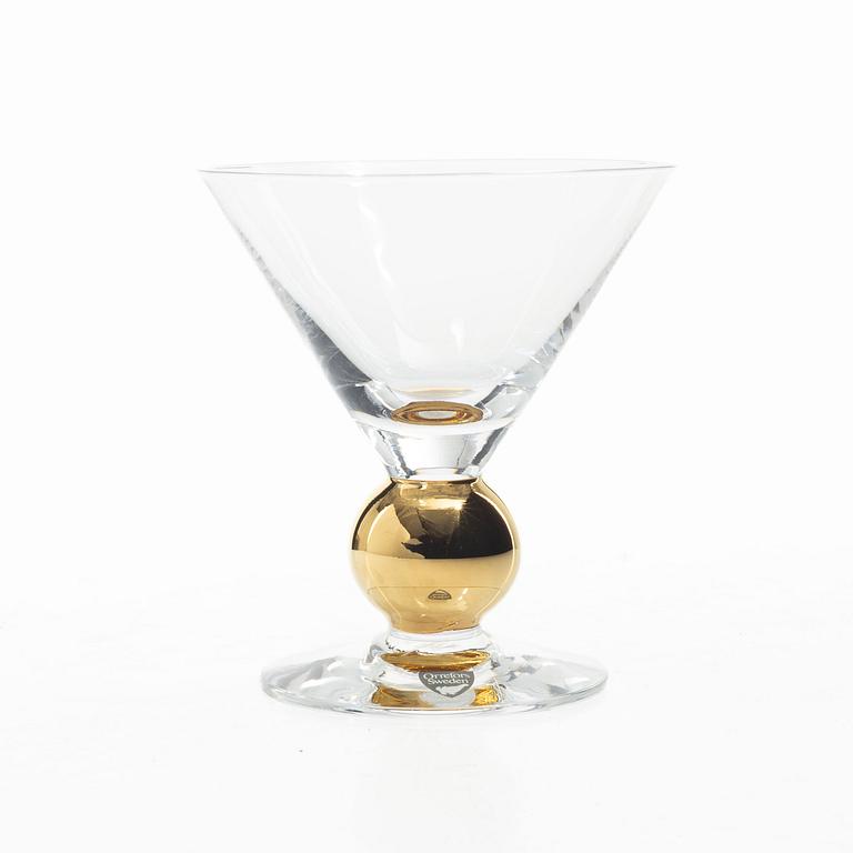 Gunnar Cyrén, Martini/champagne glasses, 7 pcs, “Nobel”, Orrefors.