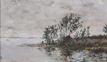 Helge Dahlman, oil on canvas board, signed.