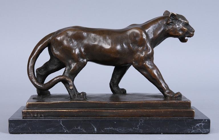 FIGURIN, brons, kopia efter Antoine Louis Barye, 1900/2000-tal.