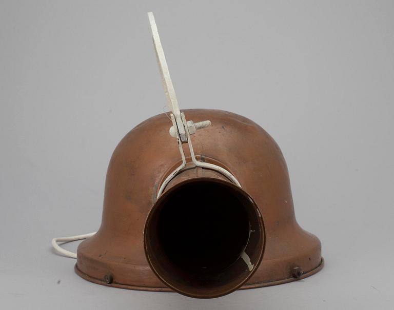 TAKLAMPA, koppar samt målad metall, Idman 80182.