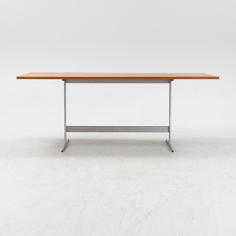 A 'Futura' teak table by Arne Jacobsen for Fritz Hansen, 1960s.