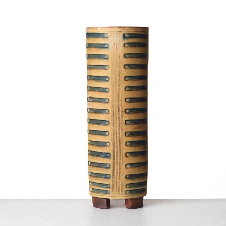 Wilhelm Kåge, a "Farsta" stoneware vase, Gustavsberg studio, Sweden 1955.