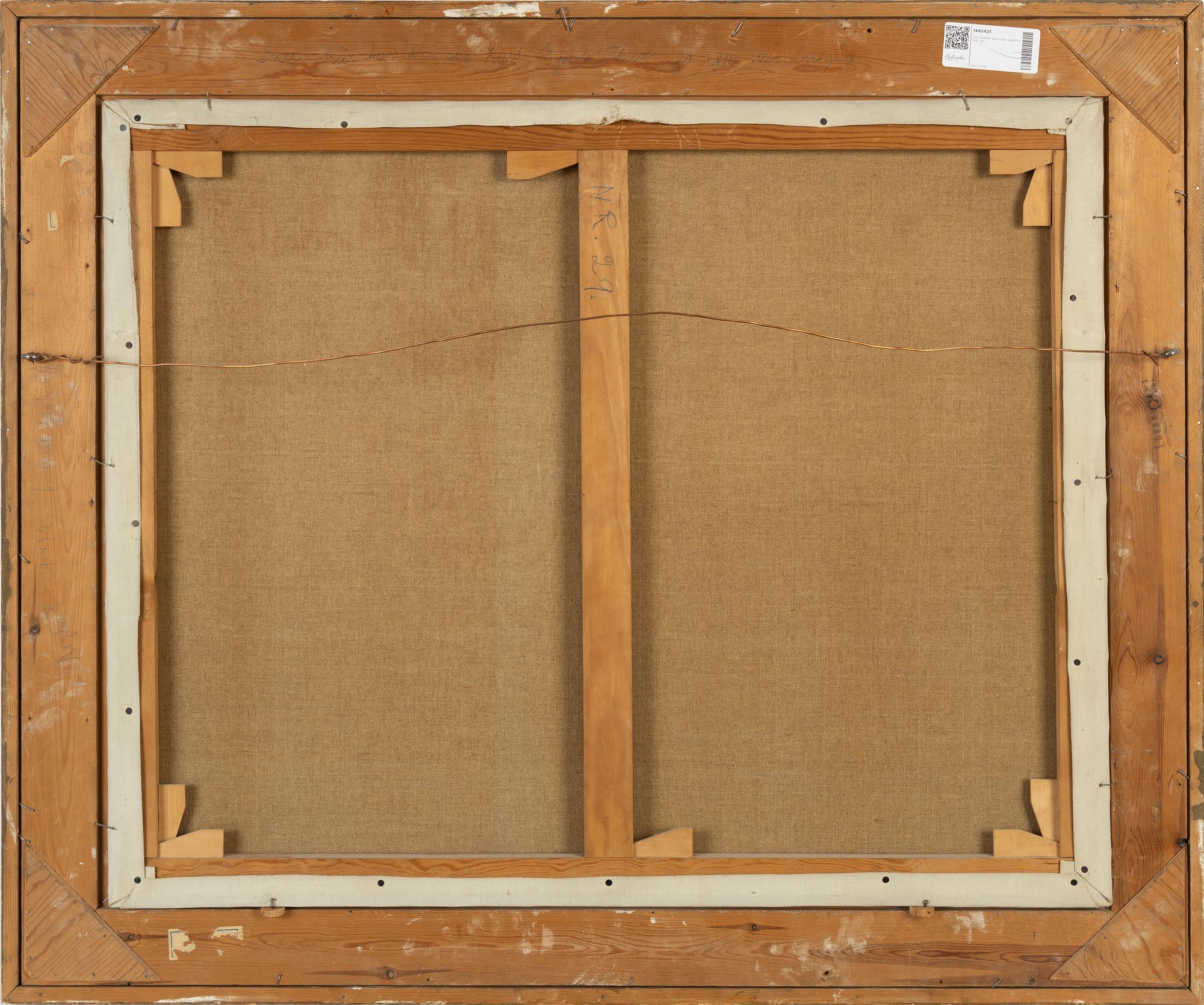 Nils Asplund, olja på duk, signerad och daterad 1941.