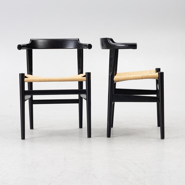 Hans J. Wegner, chairs, 5 pcs, FR Denmark.
