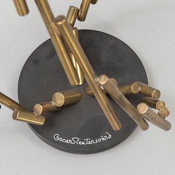 Oscar Reutersvärd, a signed metal sculpture.