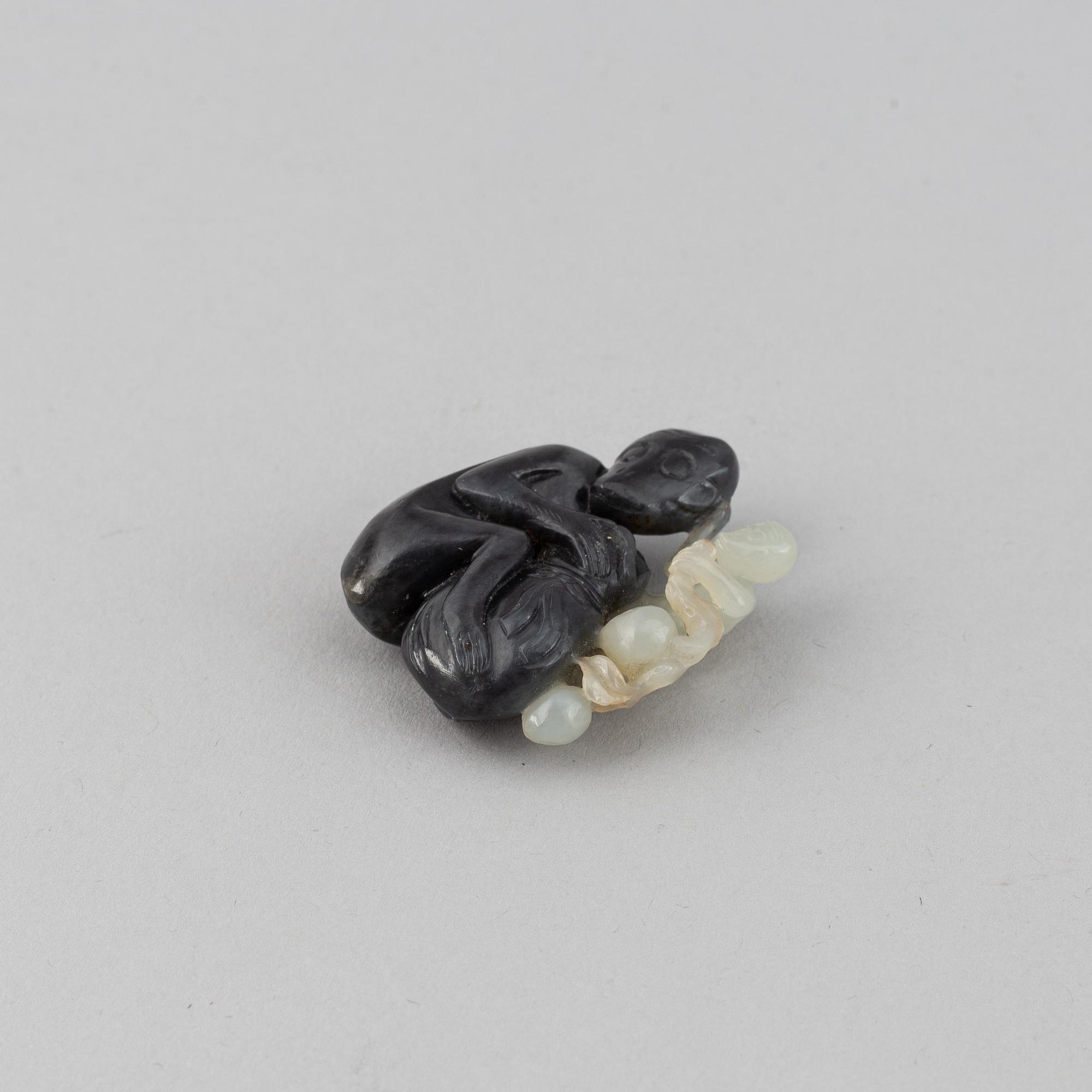 A 19th century nephrite figurine.