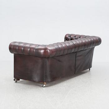 SOFFGRUPP, 3 delar, Chesterfield-stil. 1900-talets slut.