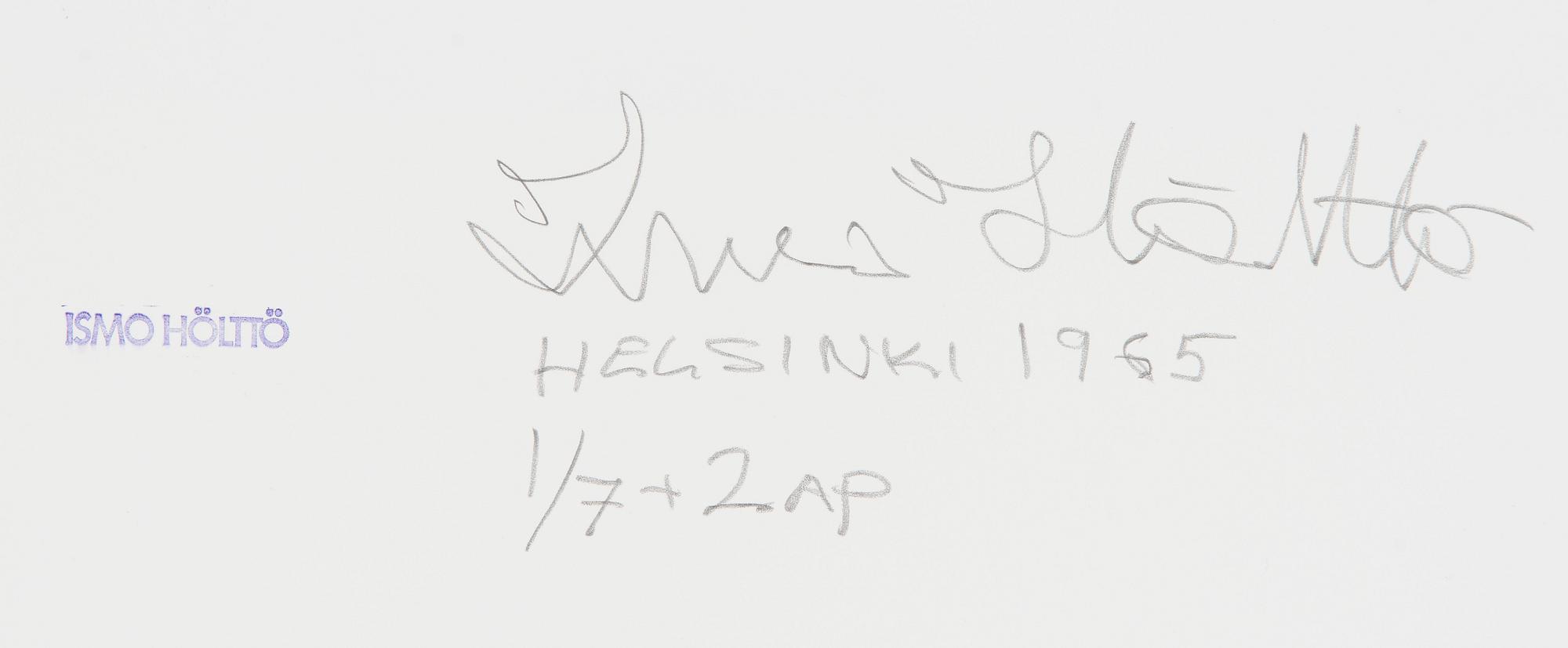 Ismo Hölttö, "Uusi ylioppilastalo, Helsinki 1965".