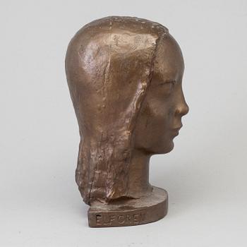 GUNNAR ELFGREN, skulptur, brons, signerad.
