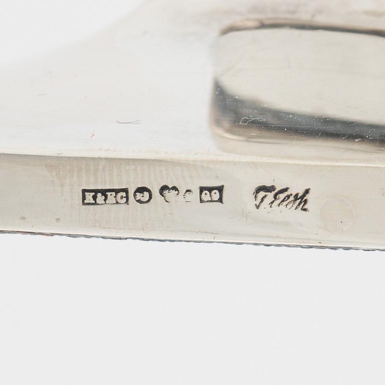 Tore Eldh, ljusstakar, ett par, silver, Cesons, Göteborg 1966.