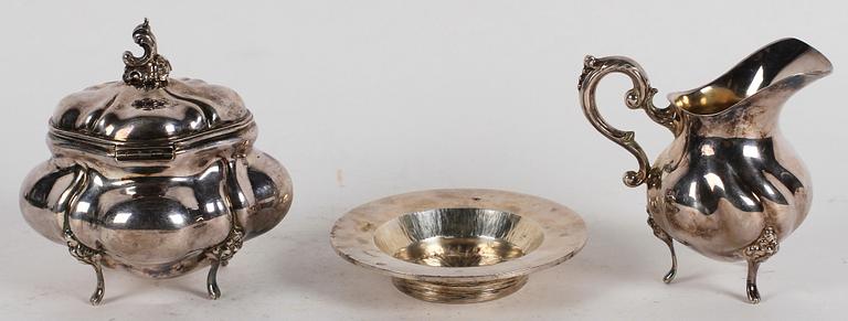 PARTI SILVER, 3 delar, 1900-tal. Bl.a. Ray Urban. Tot vikt 420 gram.