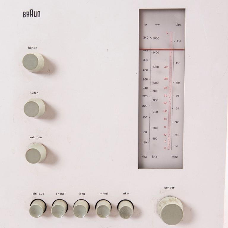 Dieter Rams radio, "RT 20" för Braun, modellen formgiven 1961.