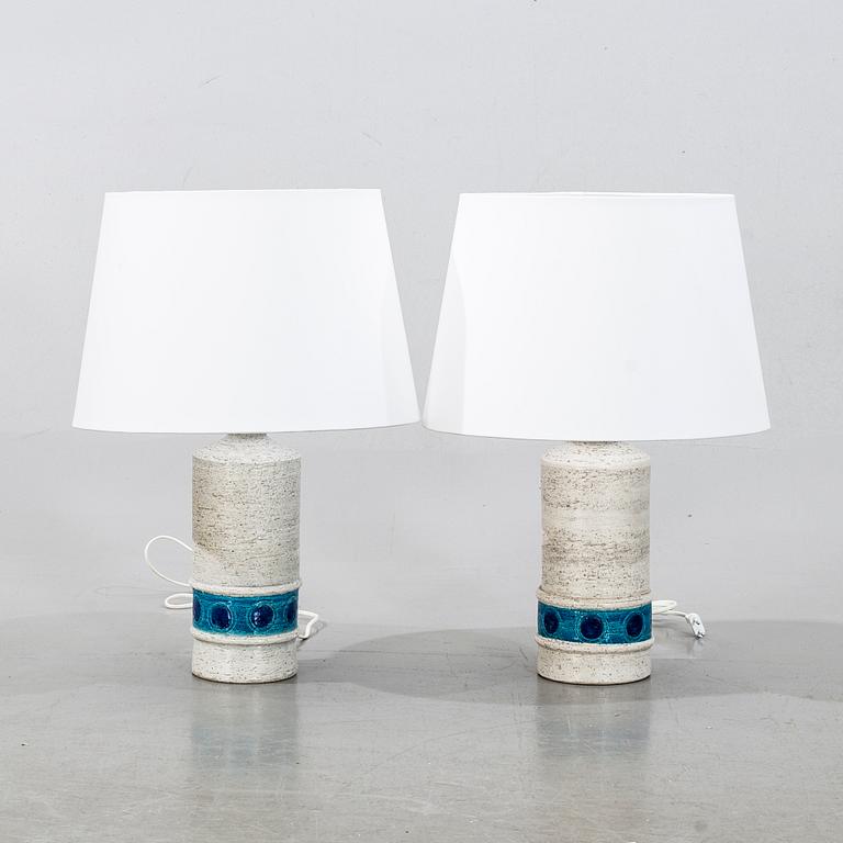 BITOSSI, a pair of table lamps, second half of the 20th century.