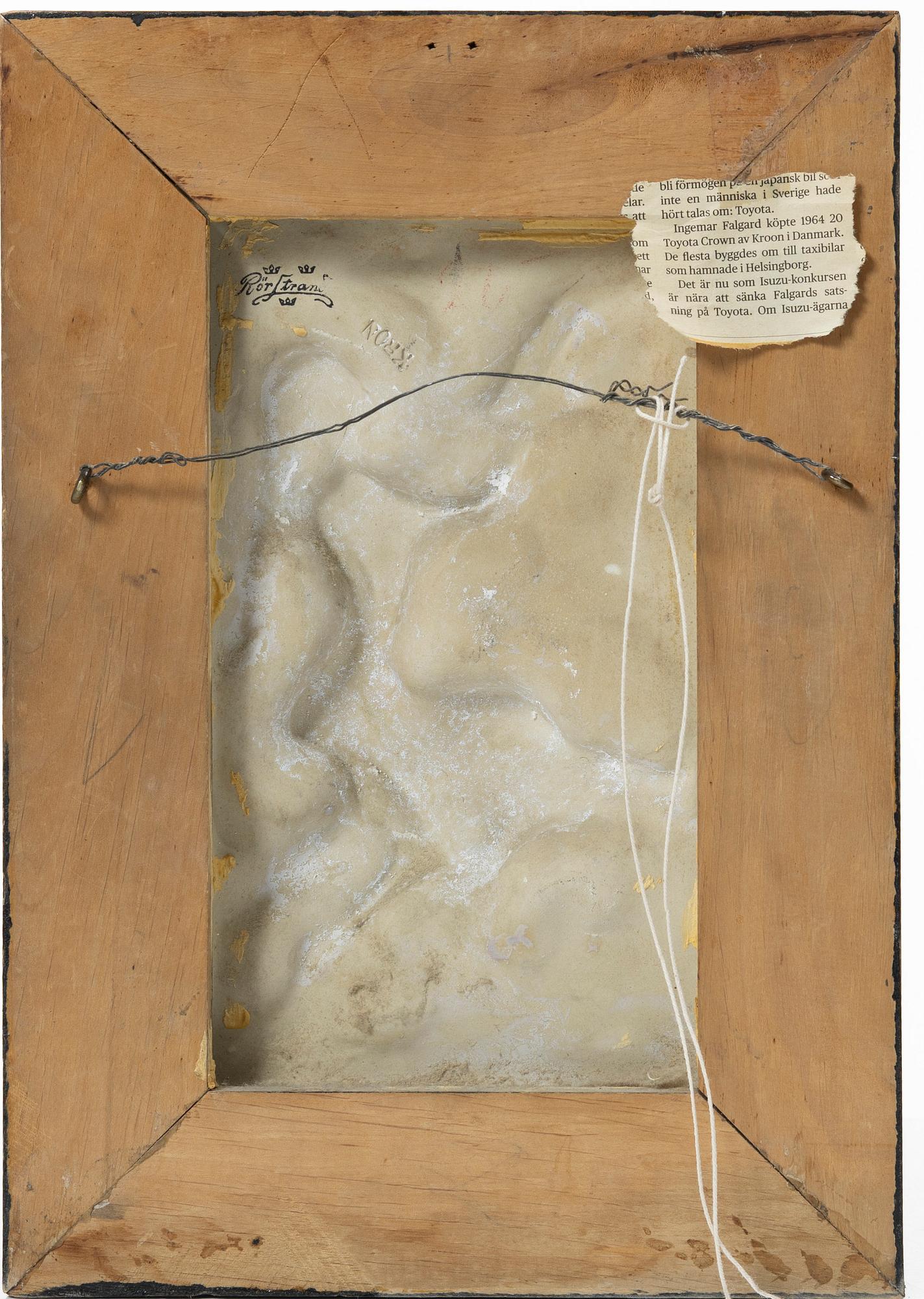 Nils Emil Lundström, a relief, Rörstrand.
