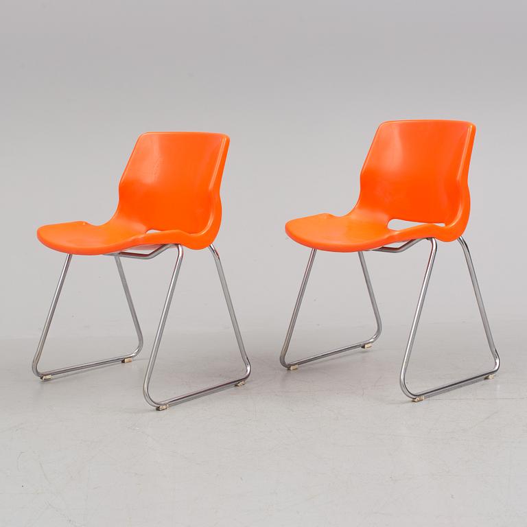 A set of 8 CHAIRS DESIGNED BY SVANTE SCHÖBLOM, OVERMAN, 1970s.