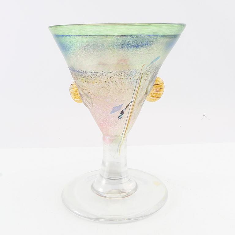 Bertil Vallien, skål på fot signerad Unique.