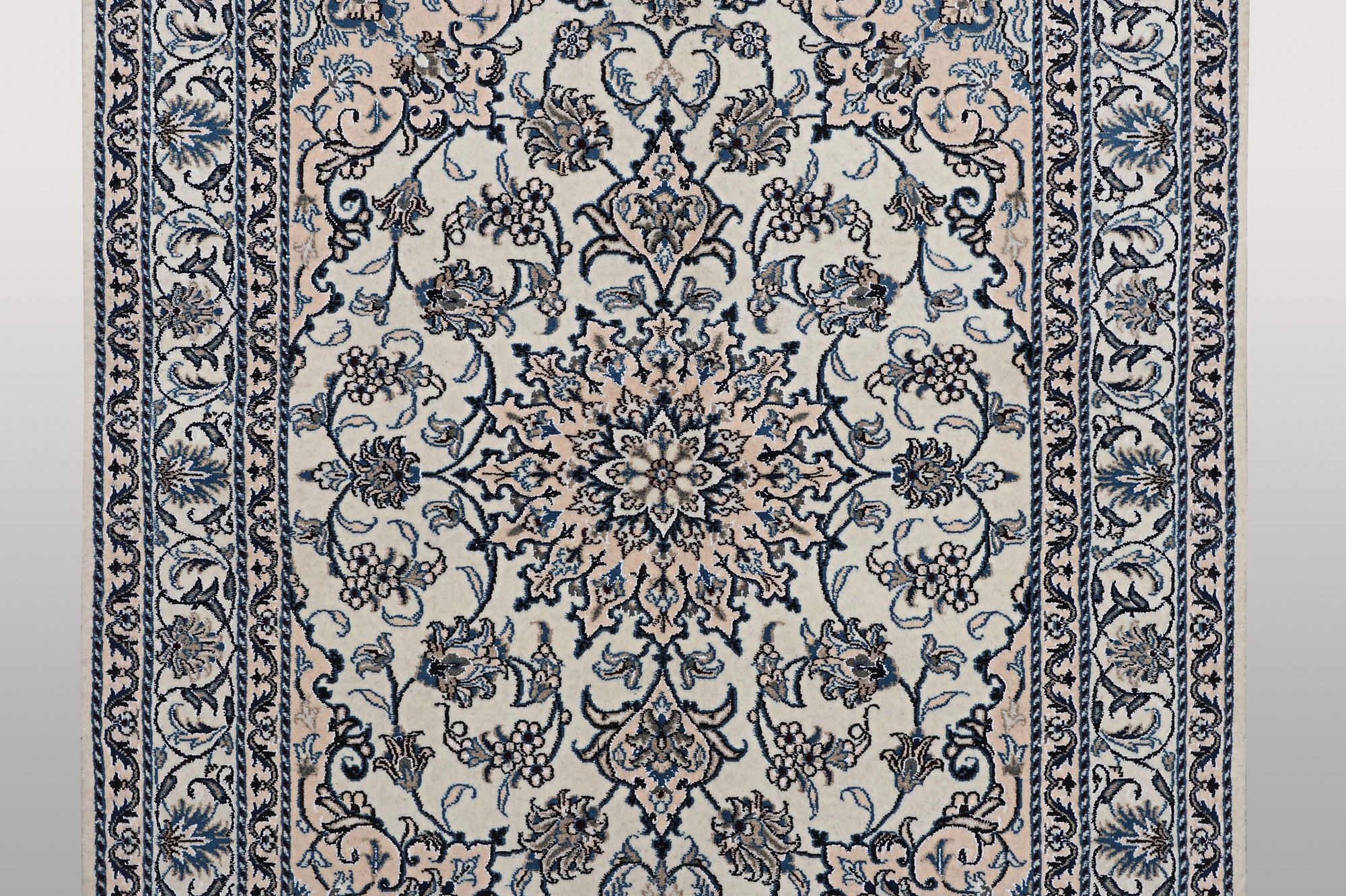 Rug, Nain, part silk, ca. 200 x 154 cm.