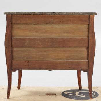 A Louis XV-style marquetry commode, first part of the 20th century.