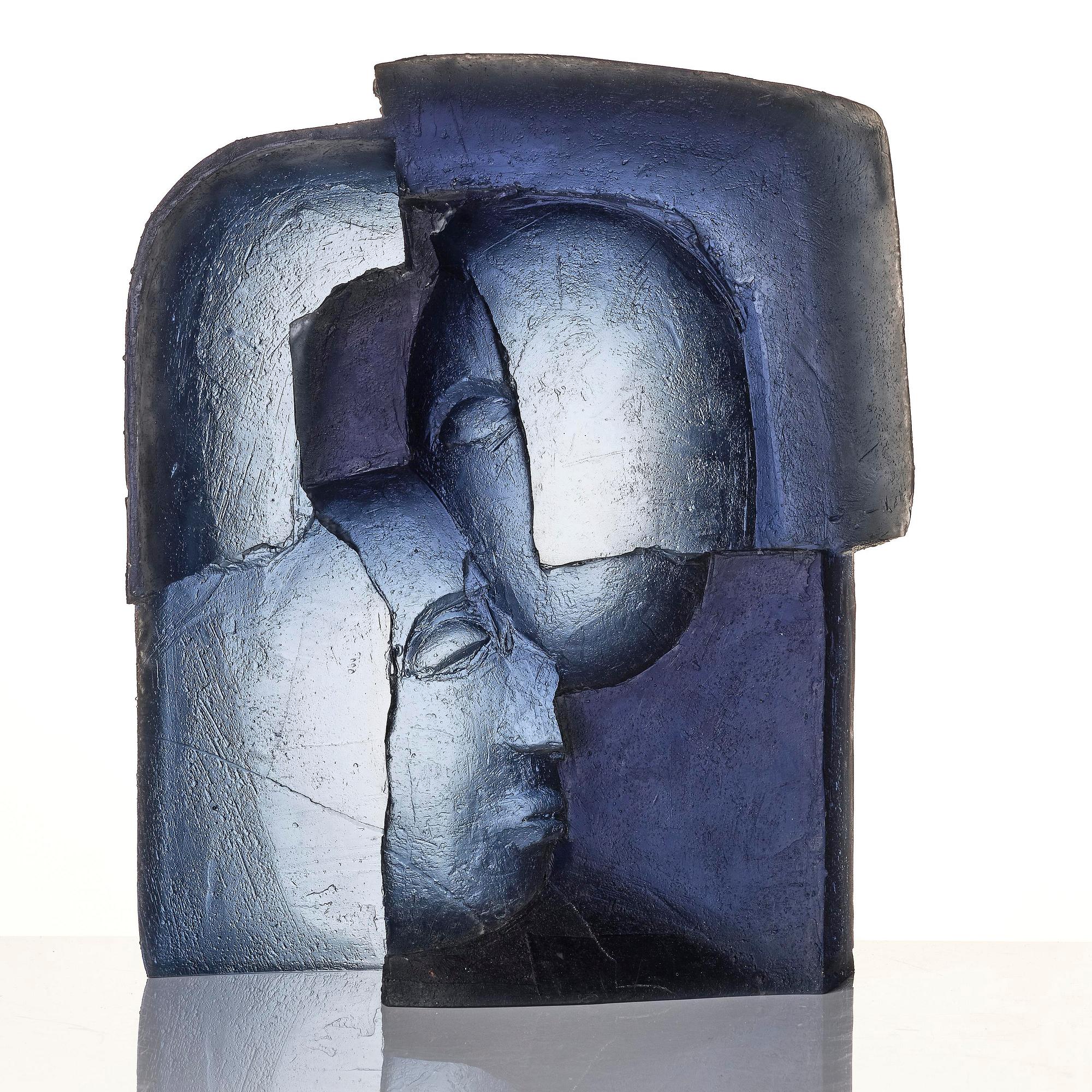 Ann Wolff, a cast glass sculpture, Transjö 1990s.