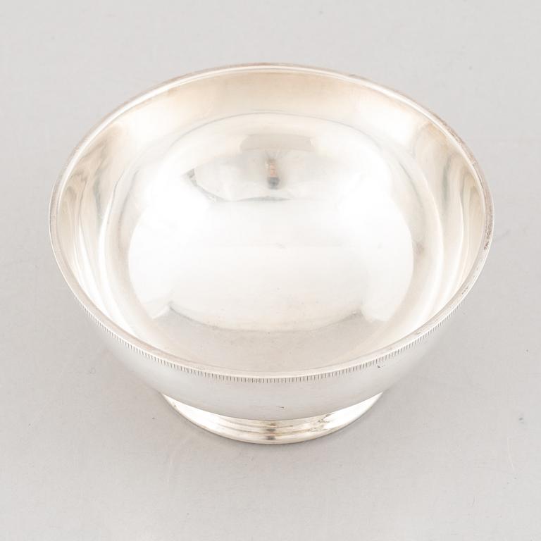 A Swedish Silver Bowl, mark of W.A. Bolin, Stockholm 1957.