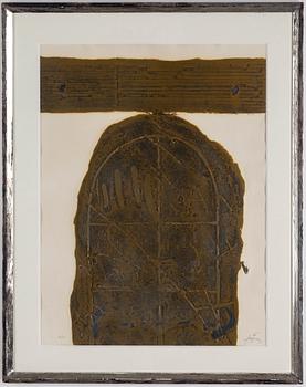 ANTONI TÀPIES, carborondum etching, 1972, signed 48/75.