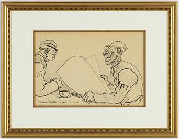 Albert Engström, Vid kaffebordet.