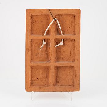 Carl Milles, efter, väggplakett, terracotta stämpelsignerad.