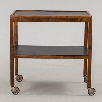 a serving trolley from the middle of the 20th century.