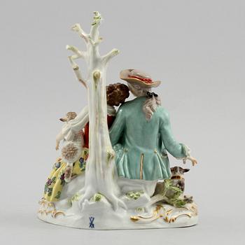 FIGURIN, porslin, Meissen, 1900-tal första kvartal.
