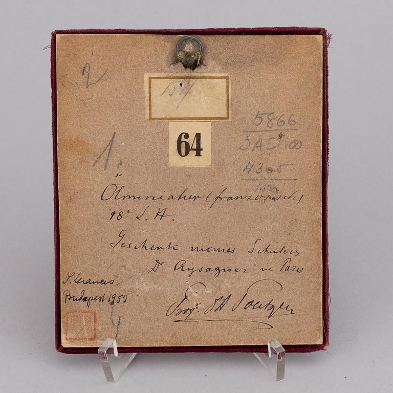 OKÄND KONSTNÄR, olja på koppar, miniatyr, 16-1700-tal.