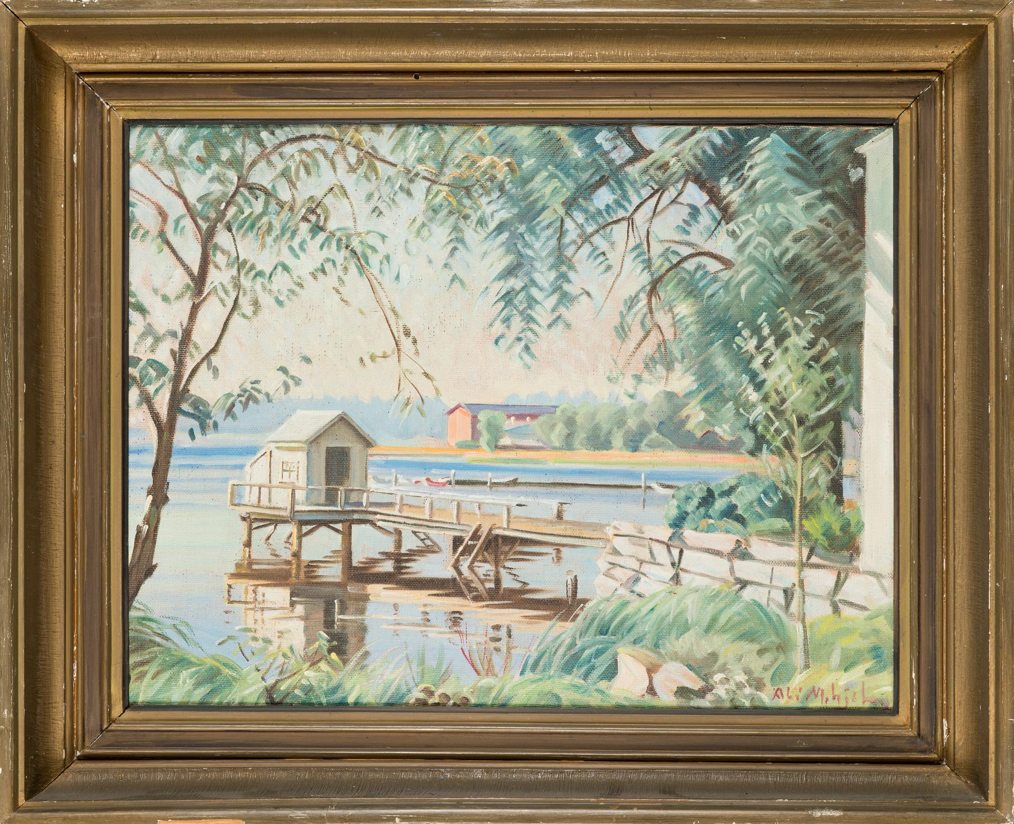 Ali Munsterhjelm, oil on canvas, signed.