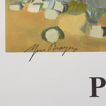 YVES BRAYER, färglitografiskt tryck, No 138, SNCF, 1967, signerad.