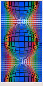 550. Victor Vasarely, COMPOSITION.