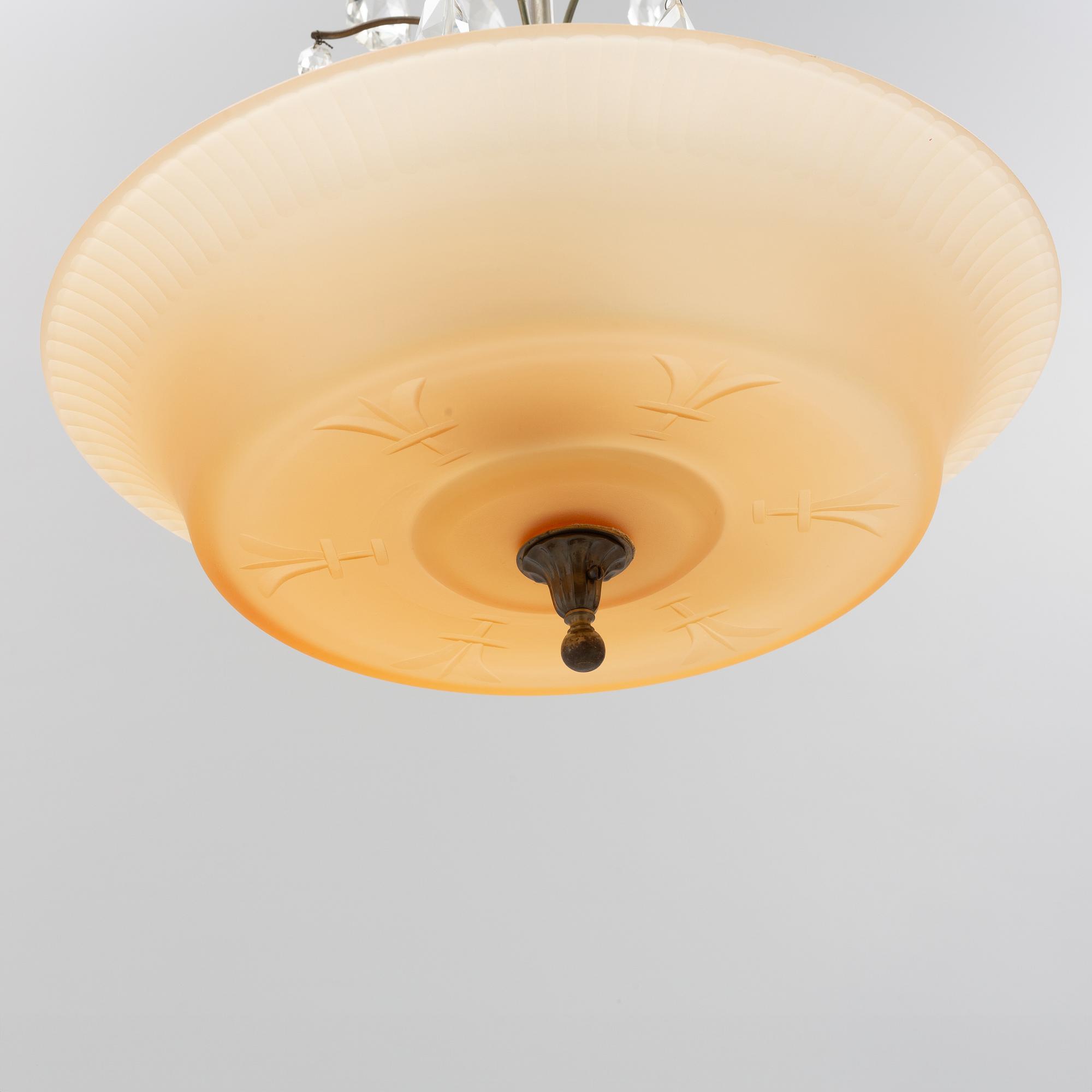 Erik Tidstrand, a ceiling lamp, model "27273", Nordiska Kompaniet, 1920s/30s.