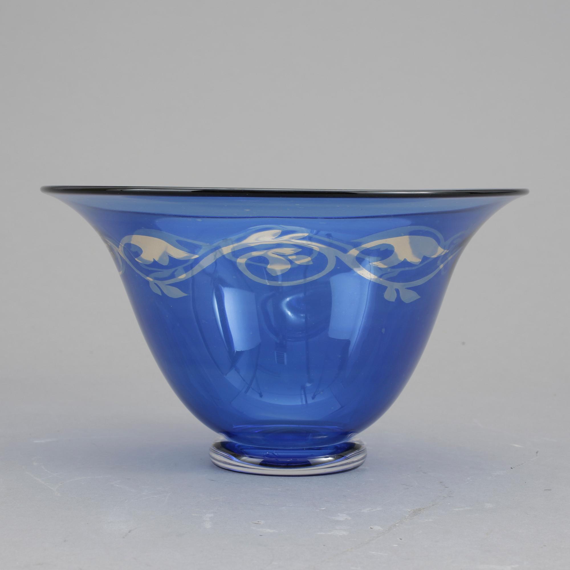 SKÅL, glas. Ingeborg Lundin, Orrefors, Graal, 1960-tal.