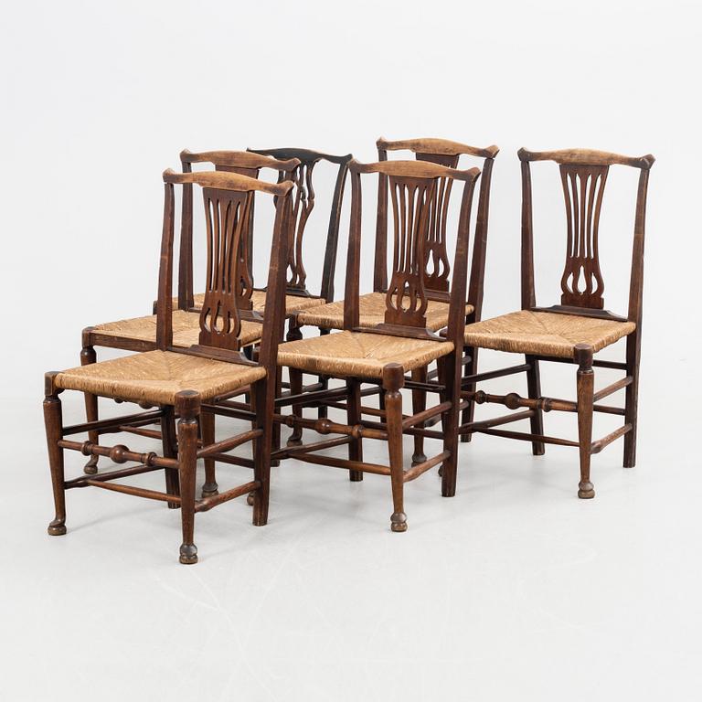 Chairs, 6 similar, England, early 19th century.