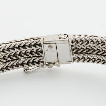BLANCPAIN ARMBANDSUR 18K vitguld, 16 x 8 mm, 6 briljanter ca 0.20 ct, UTI.