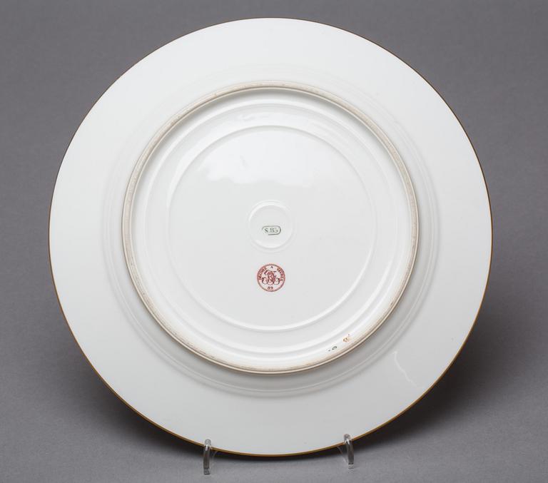 TALLRIK, porslin. Sevres 1800-talets andra hälft.