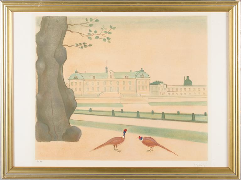EINAR JOLIN, färglitografi, signerad och numrerad 16/360.