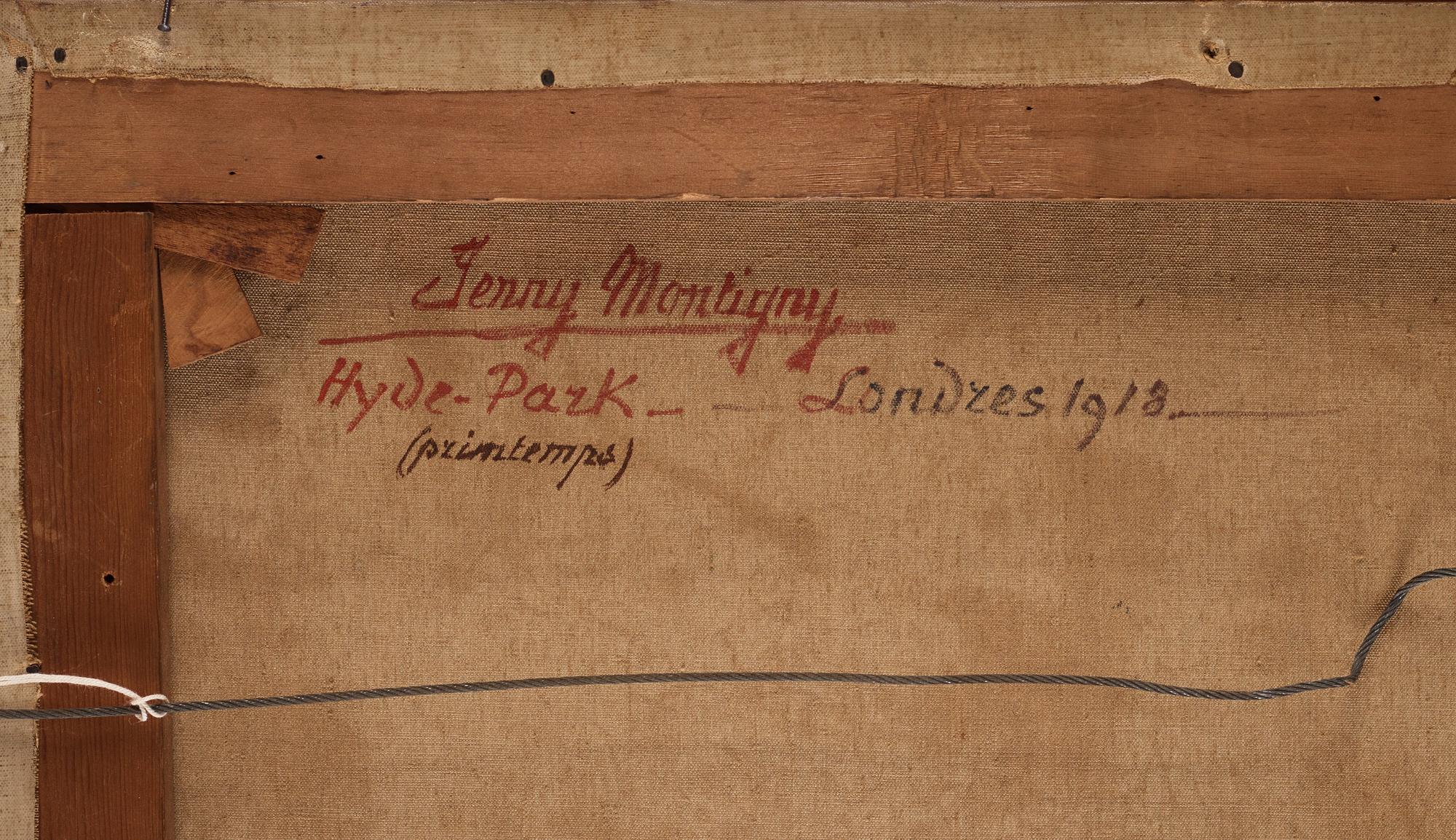 Jenny Montigny, Hyde park.