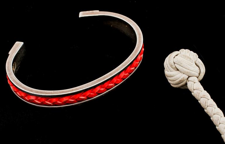 ARMLÄNKAR, 2 st, Bottega Veneta och Etienne Aigner, 2000-tal.