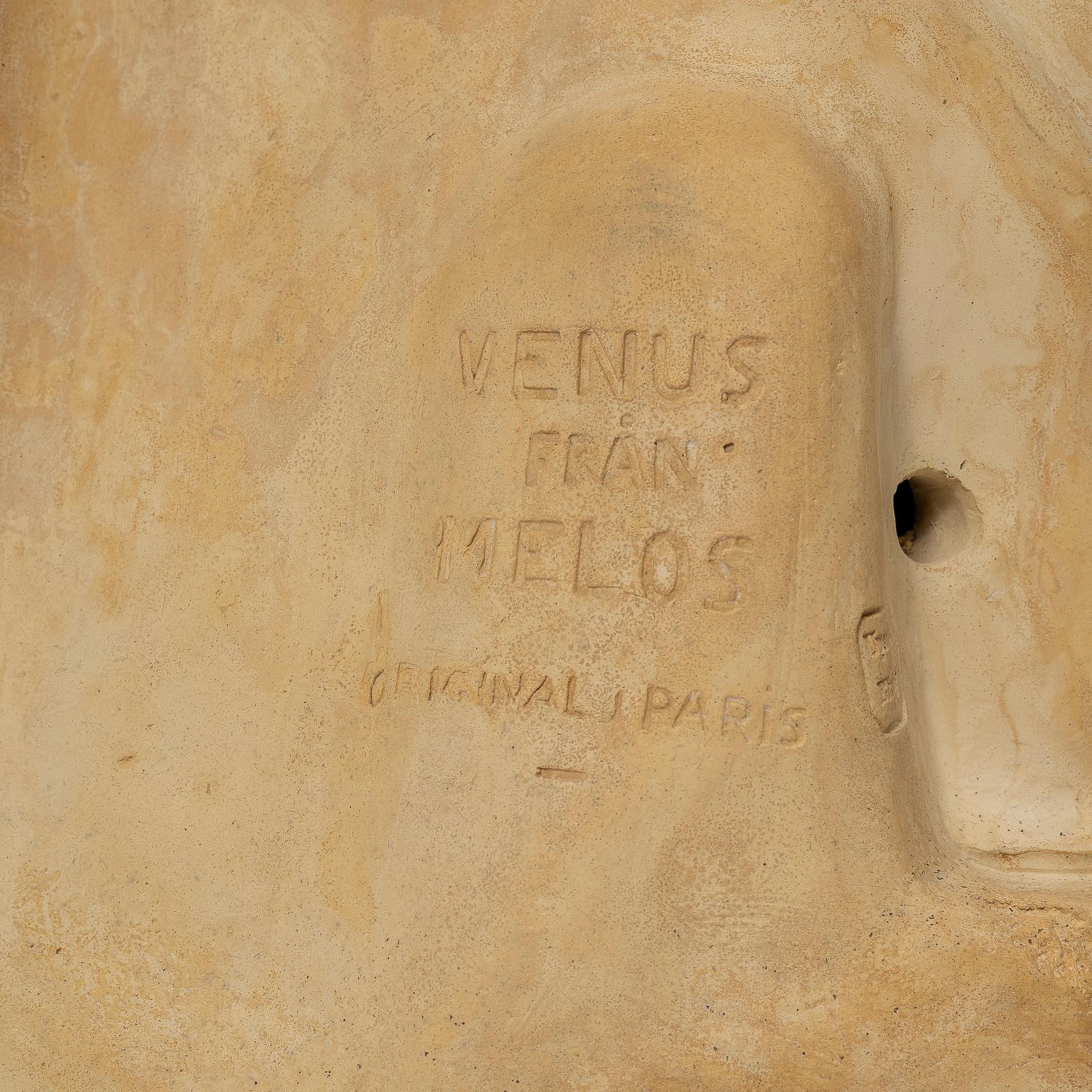 A sculpture, "Venus of Melos", Upsala-Ekeby, circa 1900.
