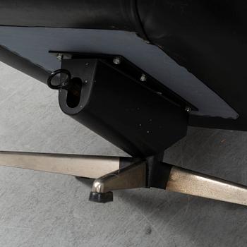 A pair of leather wivel chairs from PeeM, Finland, 1970's.