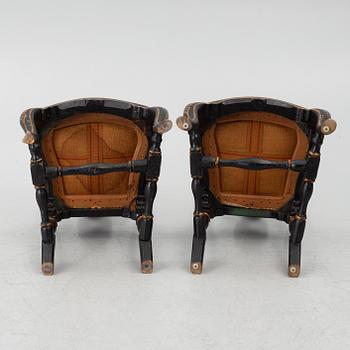 Stolar ett par, senbarock, 1700-tal.