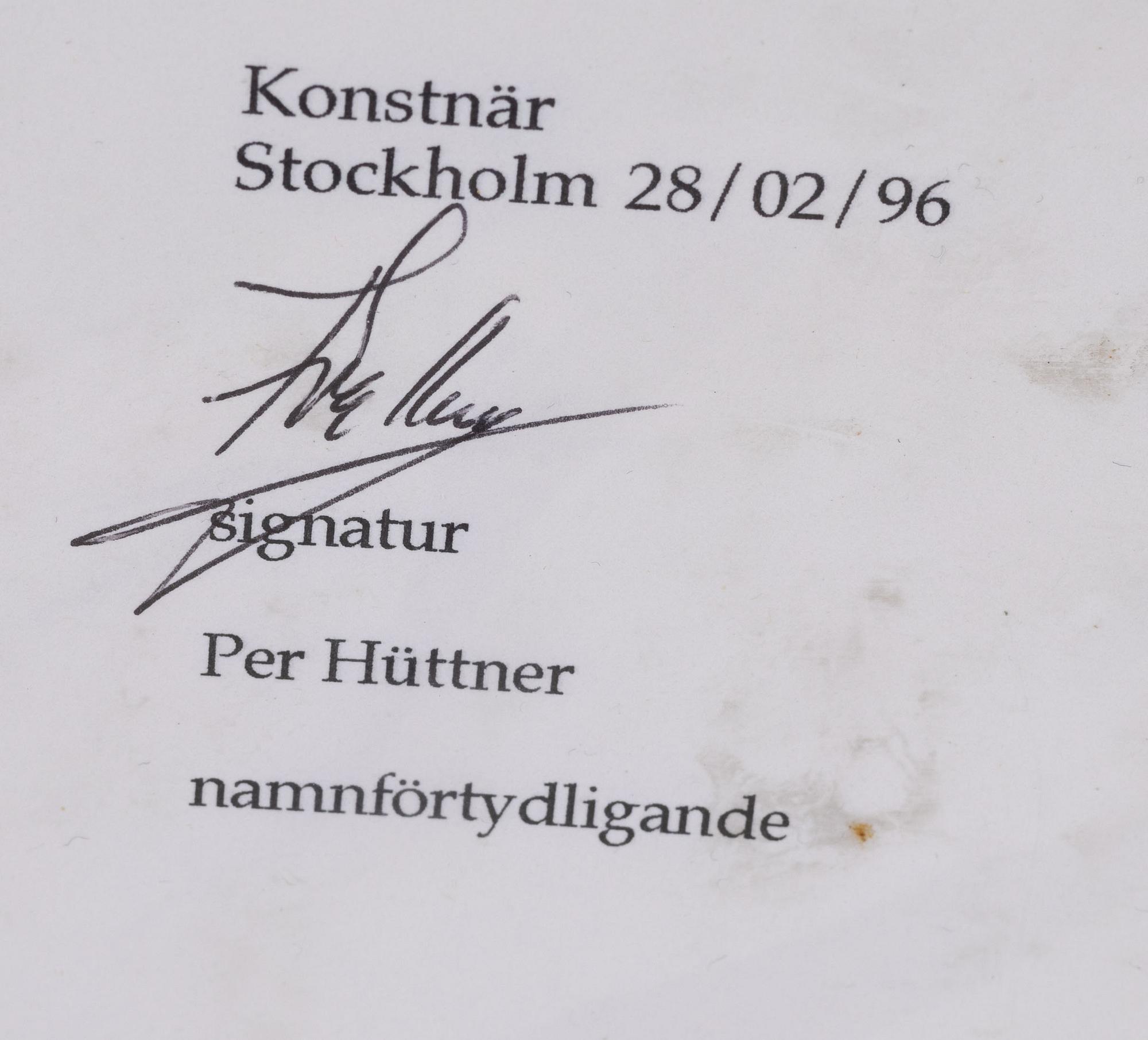 Per Hüttner, "Vara, konstverk".