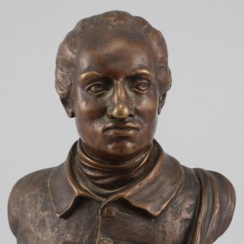 SKULPTUR, brons, monogramsignerad och daterad 1909.