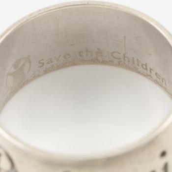 Bulgari, ring, silver "Save the children",