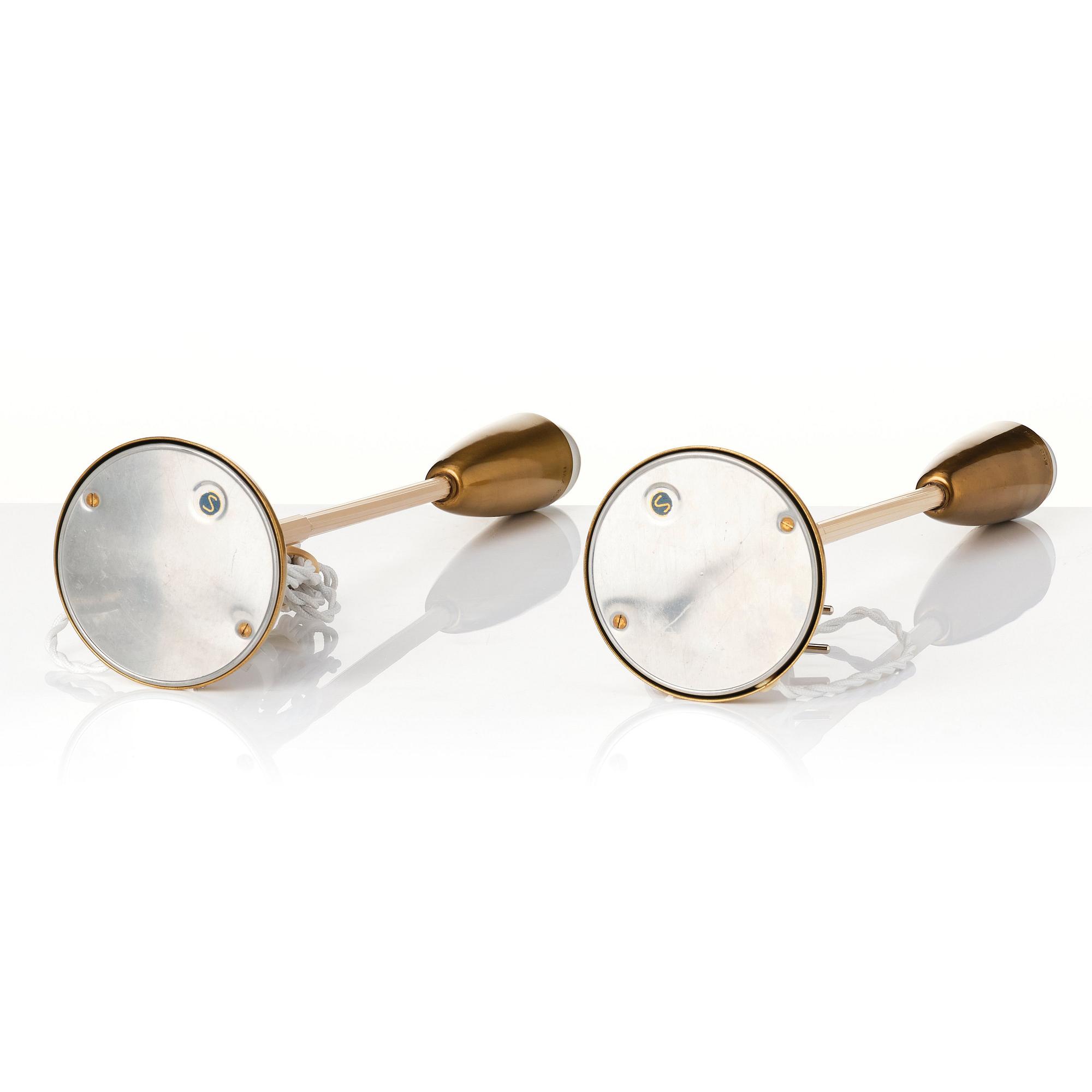 Harald Notini, a pair of table lamps, model '15602', Arvid Böhlmarks Lampfabrik, Sweden, 1940-50s.