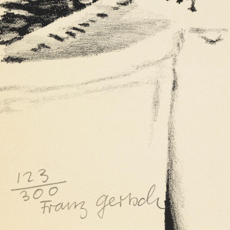 Portfölj med 10 färglitografier. " "Documenta". Samtliga signerade och numr 123/300.